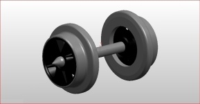 NPE NZ33250 - H0 Radsatz-Doppelspeiche Schwarz - Ø 10 mm